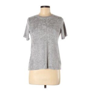 Michael Stars Terry Cloth Tee Short Sleeve Gray Size XS Petite Sz XSP